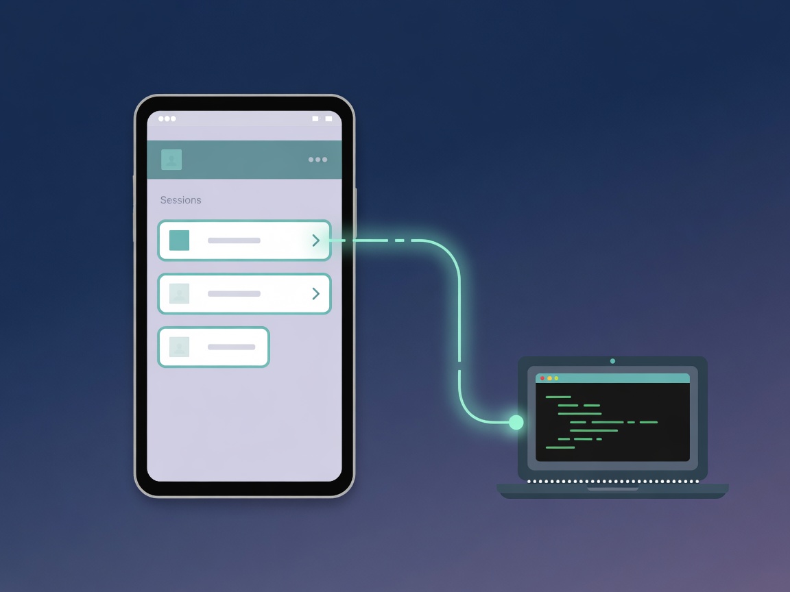 A phone screen showing a remote terminal session connected to the mini-PC